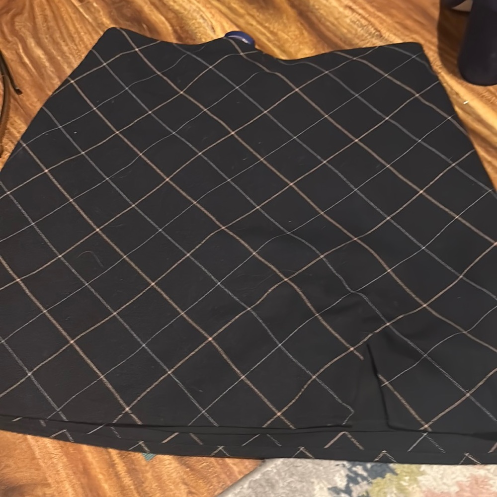 Plaid mini skirt